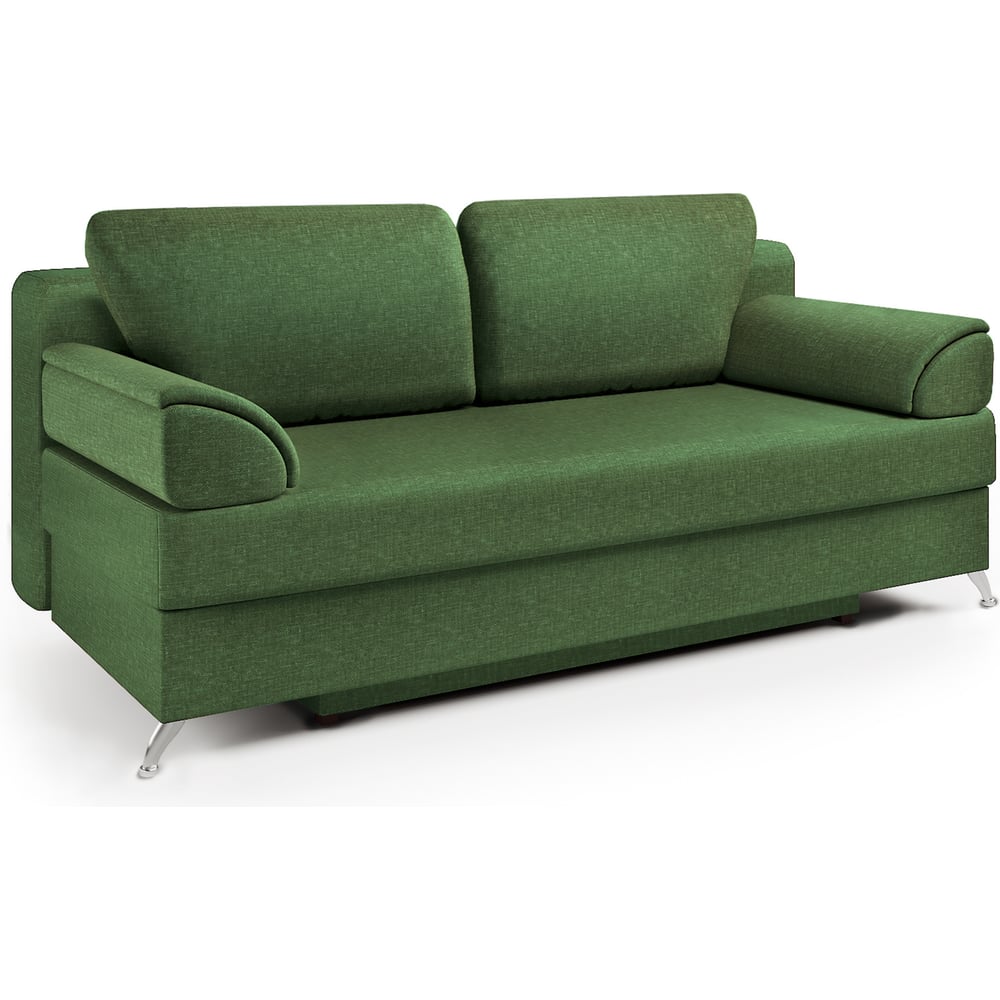 Изображение товара Диван-кровать Шарм Евро зеленый 2406005 современный стиль с ящиком и механизмом еврокнижка