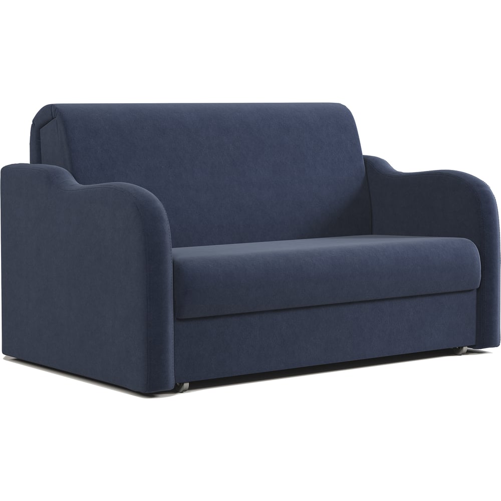 Изображение товара Диван-кровать Шарм Коломбо 120 велюр ультра миднайт современный стиль