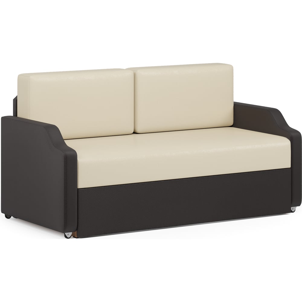 Изображение товара Кушетка Шарм Малыш экокожа бежевый/коричневый