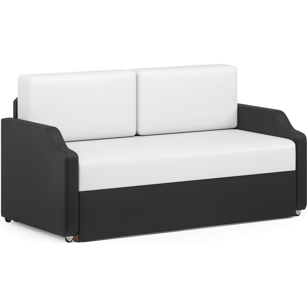 Изображение товара Кушетка Шарм Малыш экокожа белый черный современный дизайн