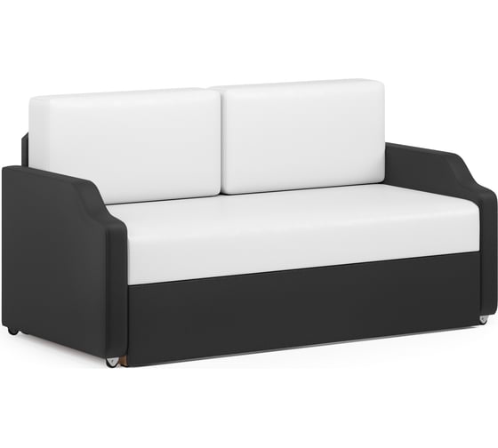 Изображение товара Кушетка Шарм Малыш экокожа, белый с черным 11122107