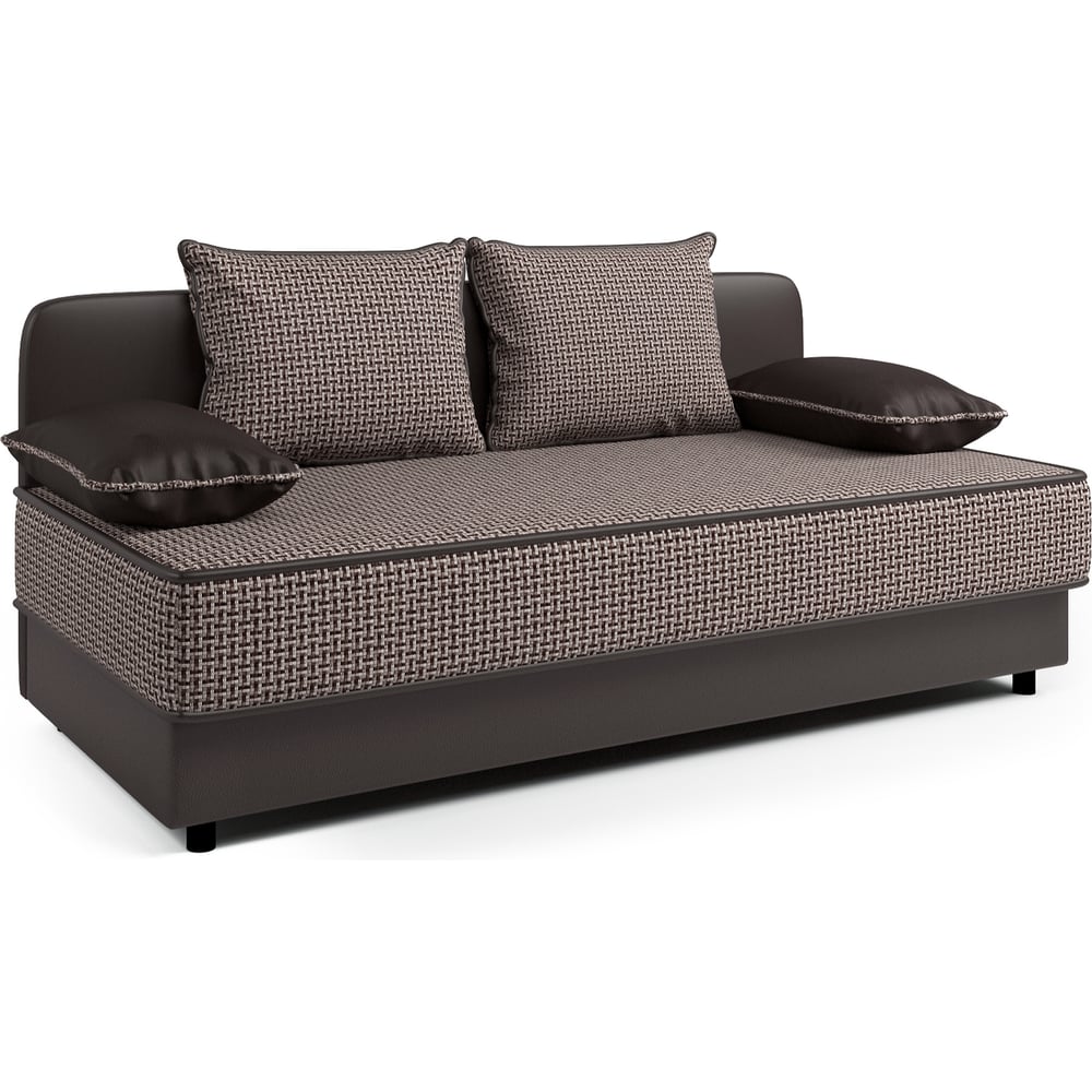 Изображение товара Кушетка Шарм Прима Корфу коричневый и экокожа, шоколад 403210028