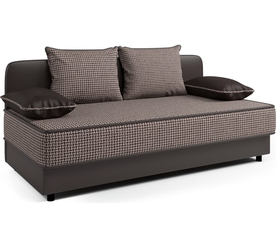 Изображение товара Кушетка Шарм Прима Корфу коричневый и экокожа, шоколад 403210028