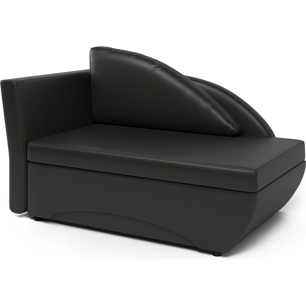 Изображение товара Кушетка Шарм Трио левый из экокожи, современный дизайн, механизм еврокнижка