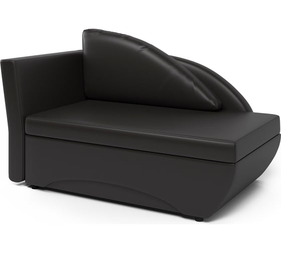 Изображение товара Кушетка Шарм Трио левый, экокожа, шоколад 403210034