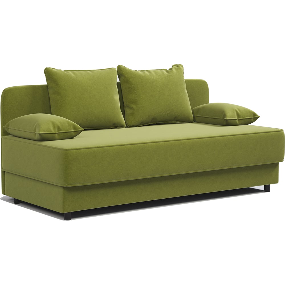 Изображение товара Кушетка Шарм Прима велюр Дрим Эппл современная раскладная зеленая