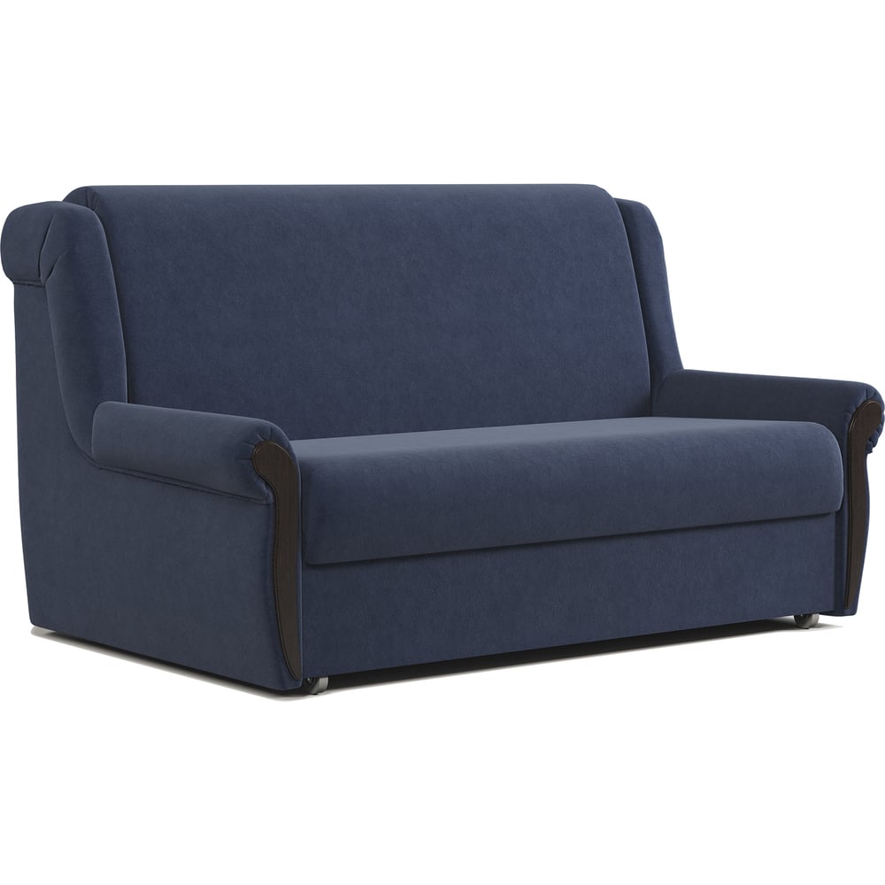 Изображение товара Диван-кровать Шарм Аккорд М 120 велюр, современный стиль, синий