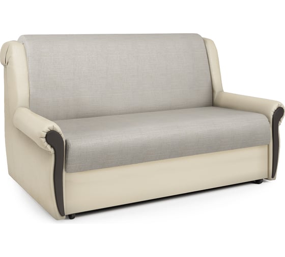 Изображение товара Диван-кровать Шарм Аккорд М 140 экокожа, бежевый и шенилл, бежевый 33070143