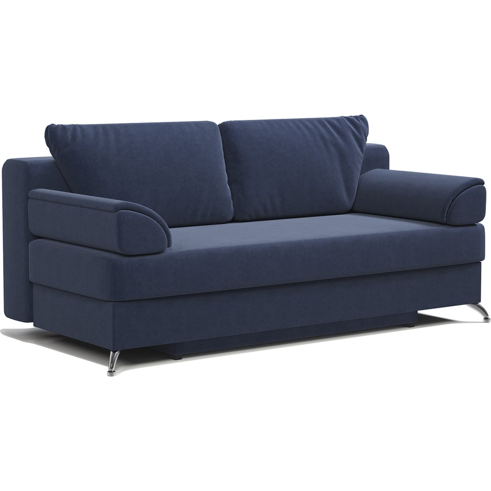 Изображение товара Диван-кровать Шарм Евро велюр ультра миднайт современная мебель для спальни и гостиной