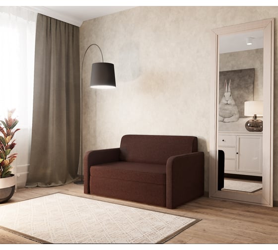 Изображение товара Диван-кровать Шарм Бит Куба шоколад 3108104