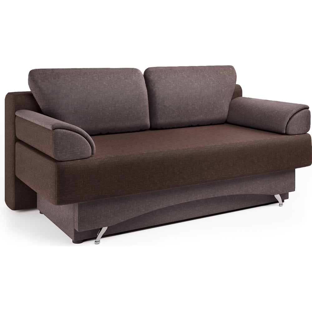 Изображение товара Диван-кровать Шарм Евро 130 шоколад микс современный механизм еврокнижка