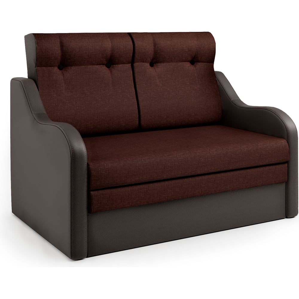 Изображение товара Диван-кровать Шарм Классика 2В шоколад и рогожка