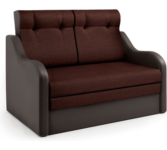 Изображение товара Диван-кровать Шарм Классика 2В шоколад и рогожка 28030027