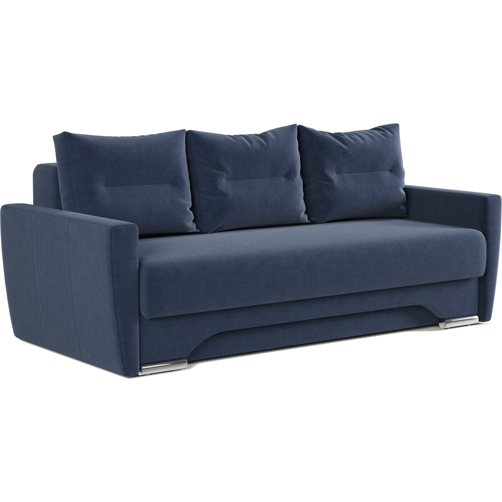 Изображение товара Диван-кровать Шарм Опера 150 велюр Ультра миднайт современный стиль