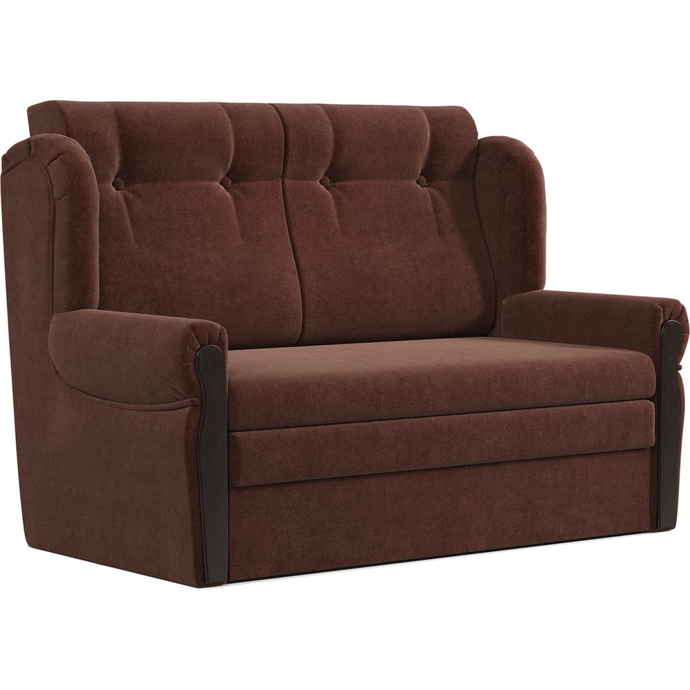 Изображение товара Диван-кровать Шарм Классика 2М велюр Дрим шоколад 1460х830х1010 см