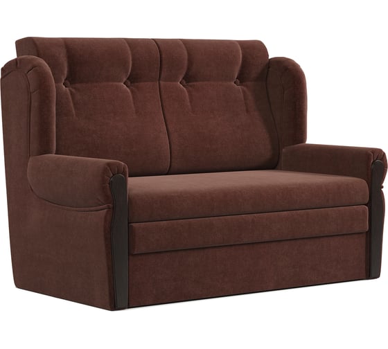 Изображение товара Диван-кровать Шарм Классика 2М велюр, Дрим шоколад 170523620