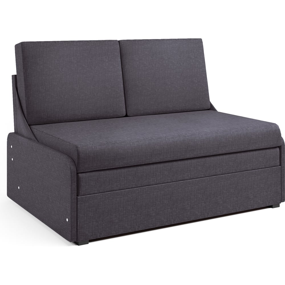 Изображение товара Диван-кровать Шарм Уют-2 серый с ящиком для белья и механизмом французская раскладушка