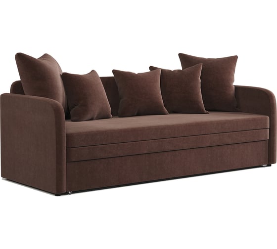 Изображение товара Софа Шарм Трио велюр, Дрим шоколад 170523606