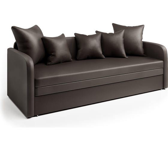 Изображение товара Софа Шарм Трио экокожа, шоколад 1006026