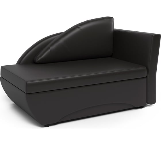 Изображение товара Кушетка Шарм Трио правый, экокожа, шоколад 403210033