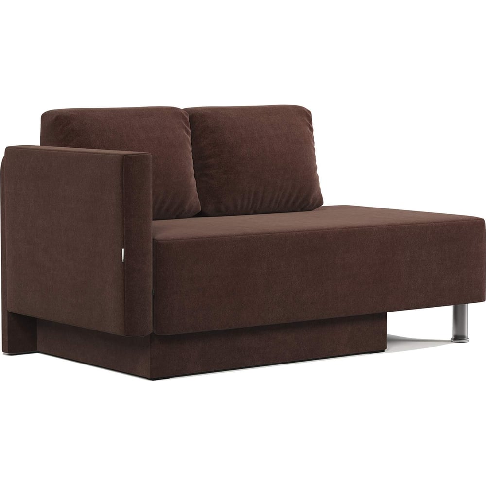 Изображение товара Кушетка Шарм Леон левый, велюр, Дрим шоколад 170523616