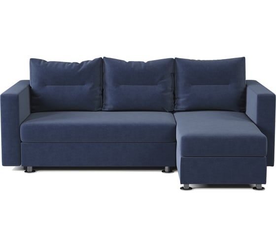 Изображение товара Угловой диван Шарм Ария правый, велюр, Ультра миднайт 170523355