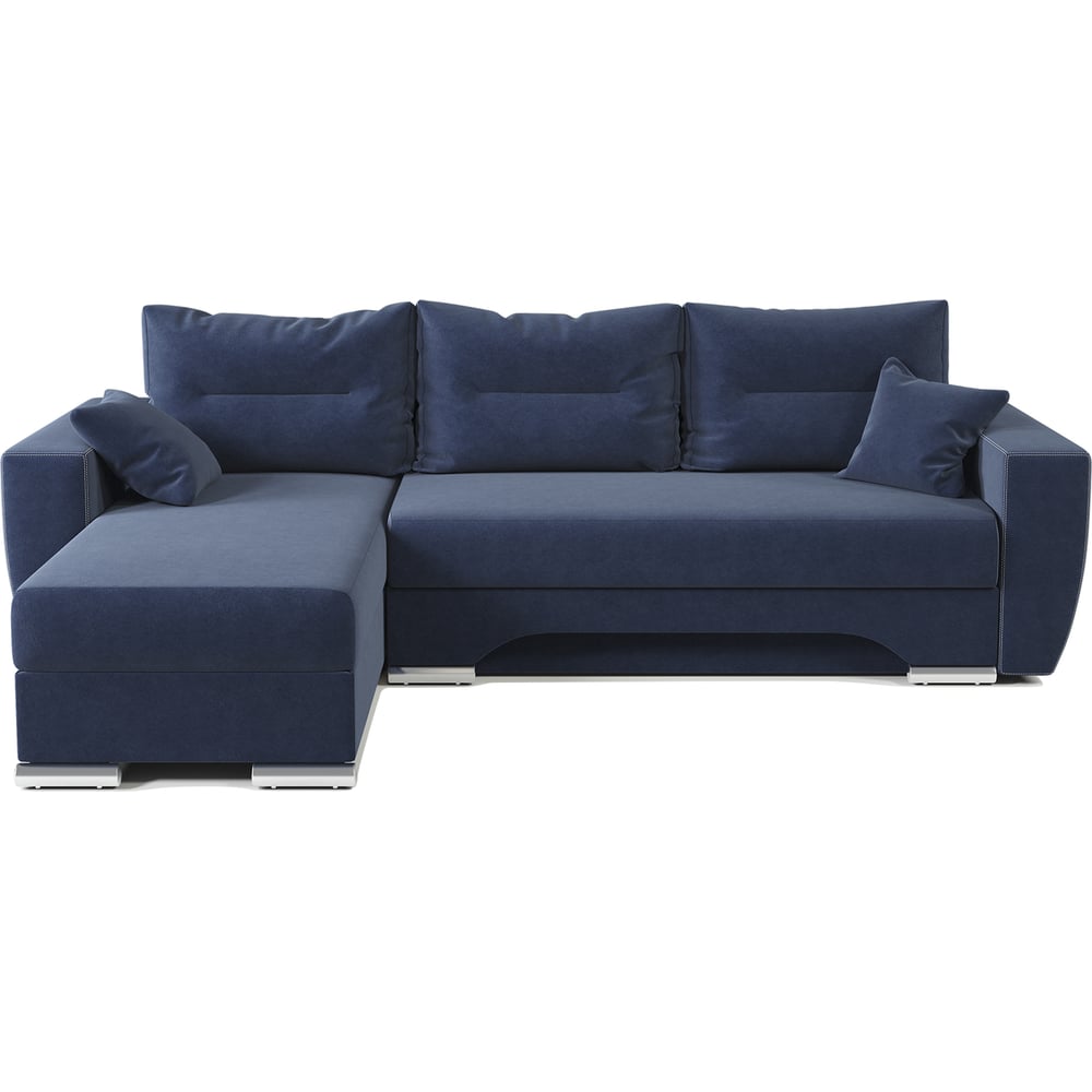 Изображение товара Угловой диван Шарм ЕвроШаг левый велюр ультра миднайт