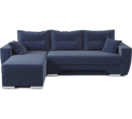 Изображение товара Угловой диван Шарм ЕвроШаг левый, велюр, Ультра миднайт 170523580