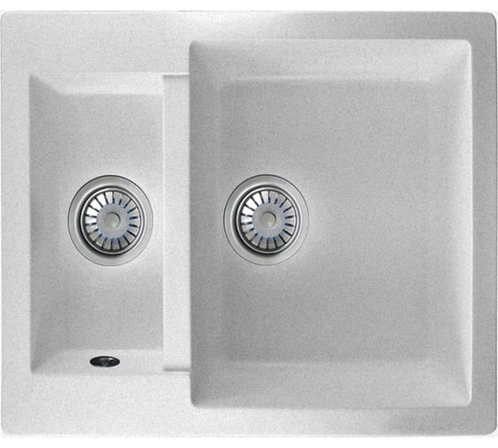 Изображение товара Кухонная мойка Maxweld Фудзияма белый мрамор AL490BM