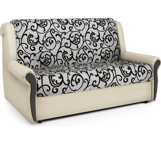 Изображение товара Диван-кровать Шарм Аккорд М 100 экокожа, бежевый и узоры 33070103