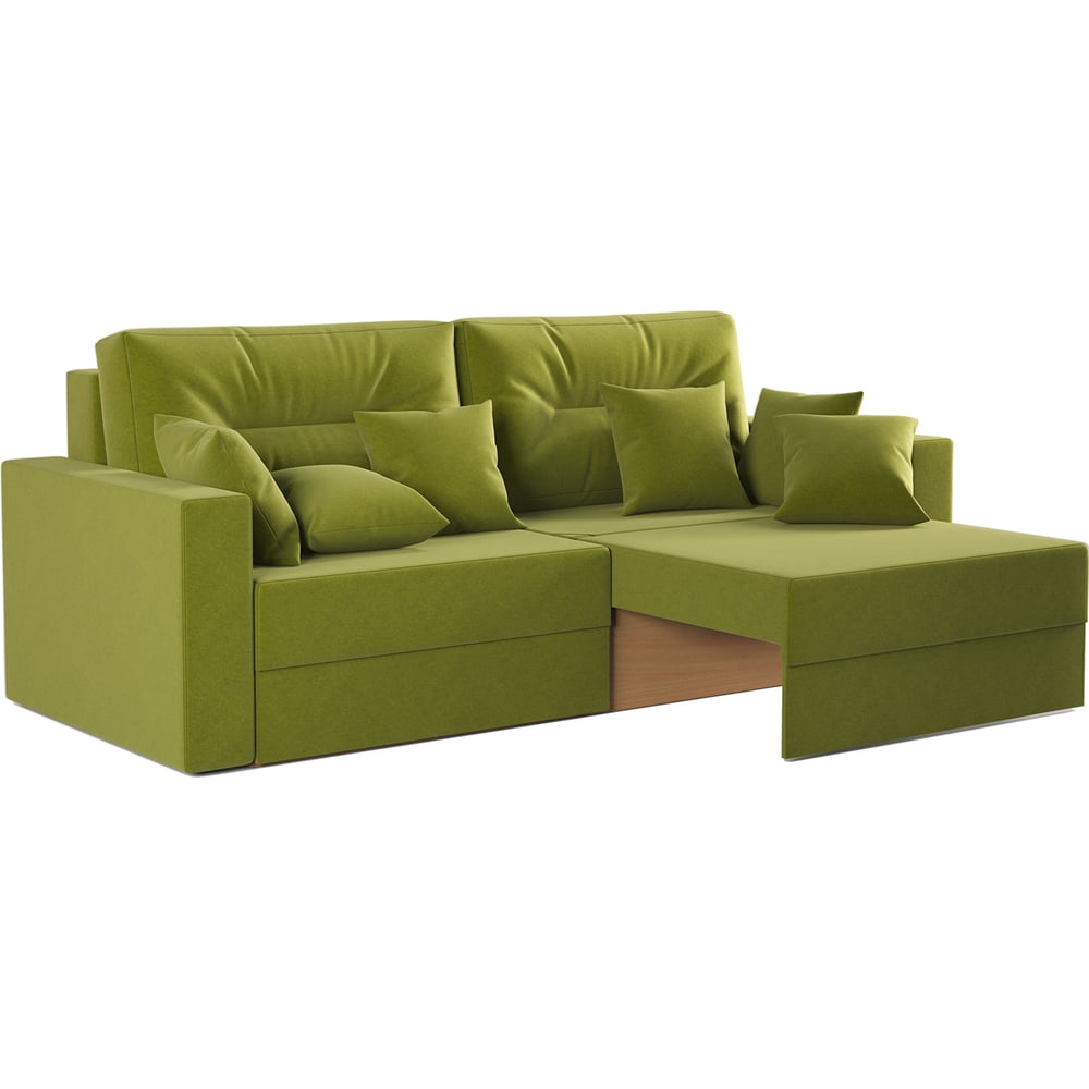 Изображение товара Диван-кровать Шарм Норд велюр 2 спальных места современный дизайн