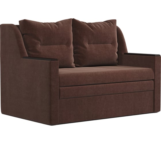 Изображение товара Диван-кровать Шарм Дуэт велюр, Дрим шоколад 170523772