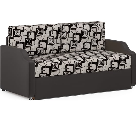 Изображение товара Кушетка Шарм Малыш шенилл, ромб+экокожа, коричневый 1910227