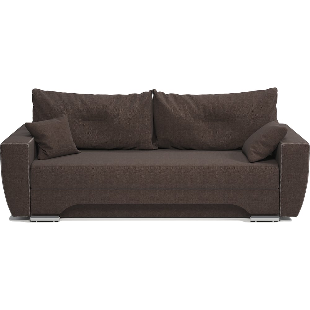 Изображение товара Диван-кровать Шарм ЕвроШаг шоколадная рогожка 170522371 — современный функциональный дизайн