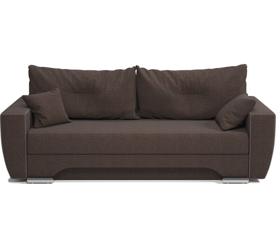 Изображение товара Диван-кровать Шарм ЕвроШаг шоколадная рогожка 170522371