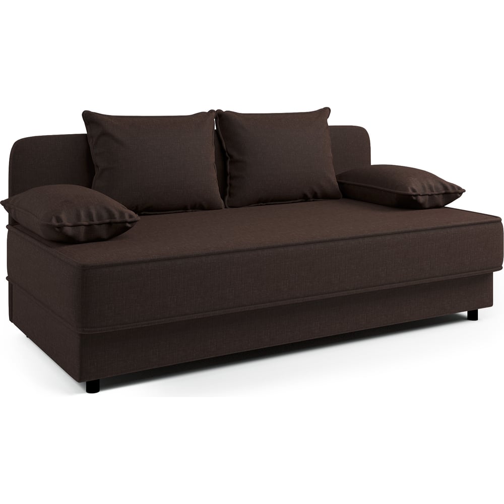 Изображение товара Кушетка Шарм Прима рогожка шоколад современная мебель для гостиной и спальни