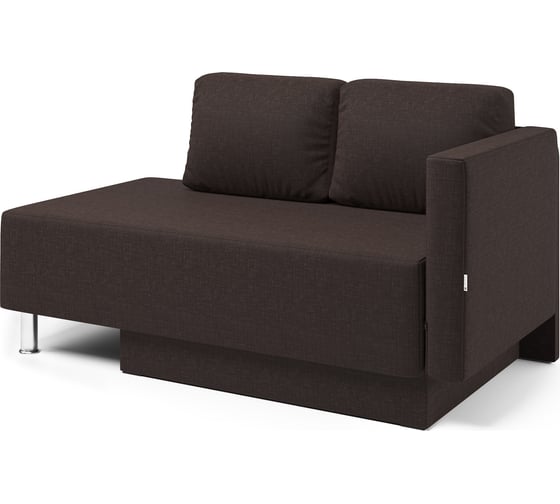 Изображение товара Кушетка Шарм Леон правый, рогожка, шоколад 403210066