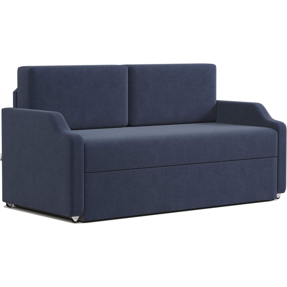 Изображение товара Кушетка Шарм Малыш велюр Ультра миднайт современная раскладная мебель