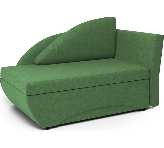 Изображение товара Кушетка Шарм Трио правый, рогожка, зеленый 403210043