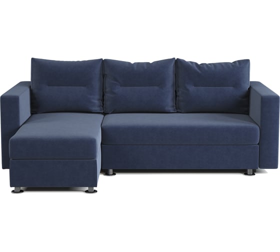 Изображение товара Угловой диван Шарм Ария левый, велюр, Ультра миднайт 170523354