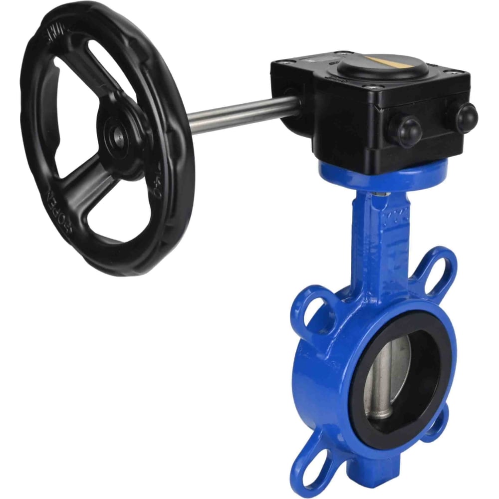 Изображение товара Дисковый поворотный затвор DN.ru GG25-316L-NBR Ду125 Ру16 с редуктором HAM-1