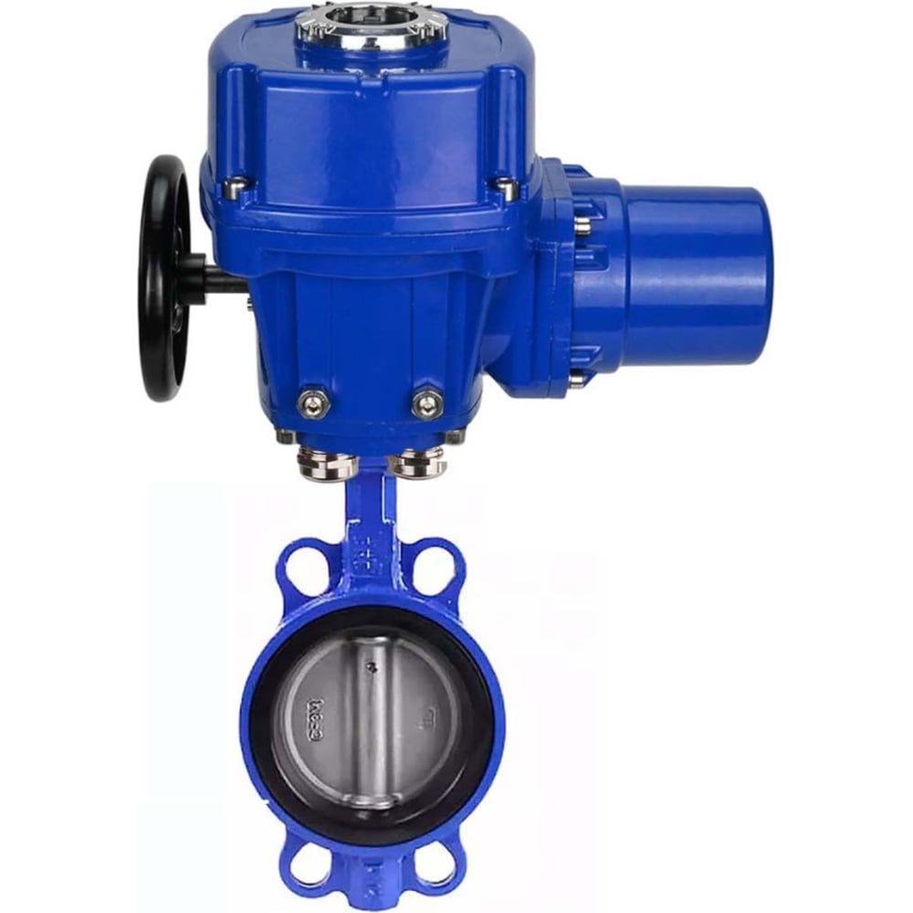 Изображение товара Затвор DN.ru GG25-316L-NBR Ду40 с электроприводом и Ру16