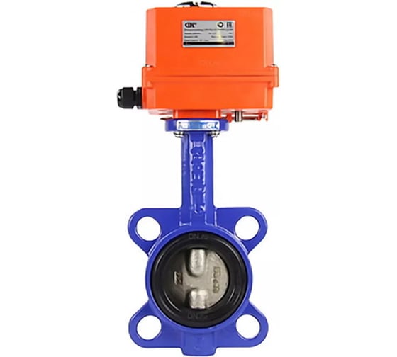Изображение товара Затвор DN.ru GG25-316L-NBR Ду40 Ру16 с электроприводом QT-003-MINI 220В D050-10433
