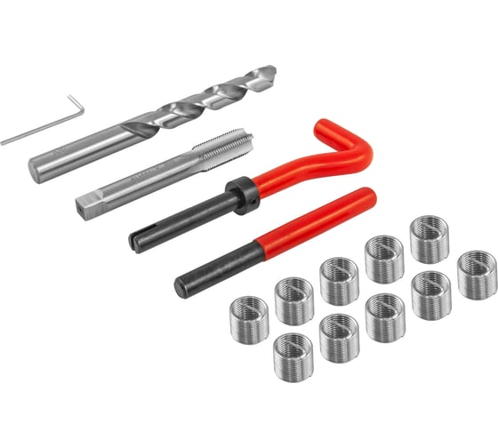 Изображение товара Набор для восстановления резьбы Thorvik M12x1.5, 15 предметов TRIS1215 53179