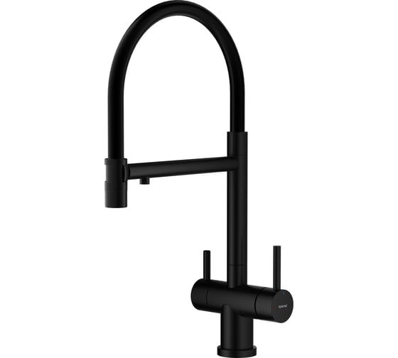 Изображение товара Смеситель для кухни SPLENKA со съемным изливом на магните и подключением фильтра, черный S70.63.06