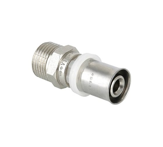 Изображение товара Комплект Valtec_68 VI7 Соединитель пресс с переходом на нар. р. 16x1/2 VTm.201.N.001604 упаковка 10 штук VT.VI7.K68.201001604.10