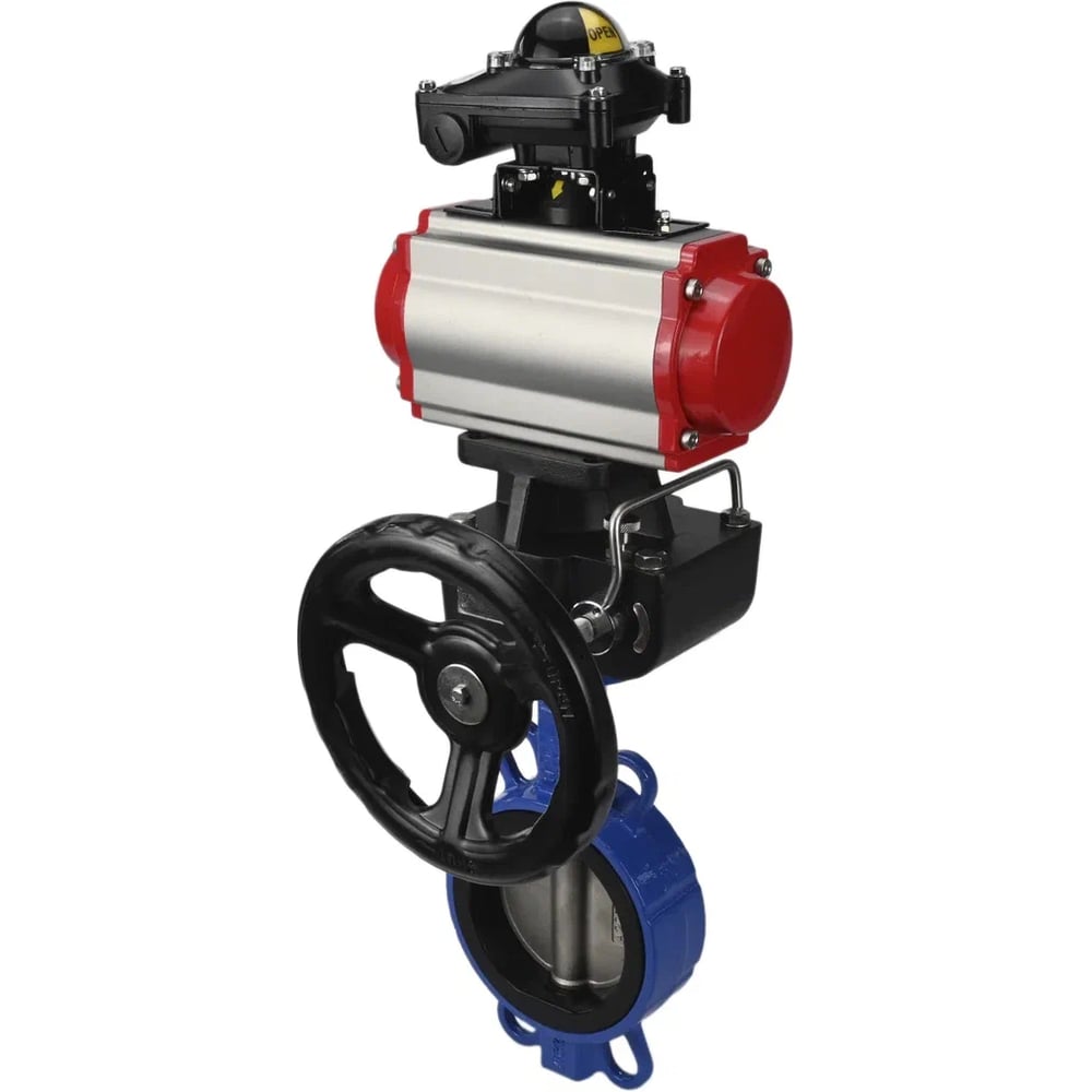 Изображение товара Затвор DN.ru 316L-316L-VITON Ду80 Ру16 с пневмоприводом