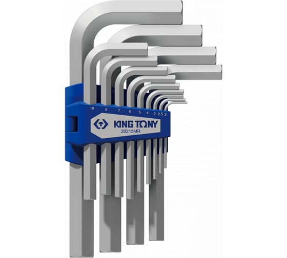 Изображение товара Набор Г-образных шестигранников 2-19 мм KING TONY 13 предметов ST20213MR
