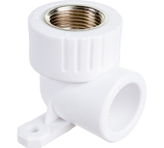 Изображение товара Угольник с креплением RTP PN25 комбинированный, внутренняя резьба D25х3/4 мм 15107