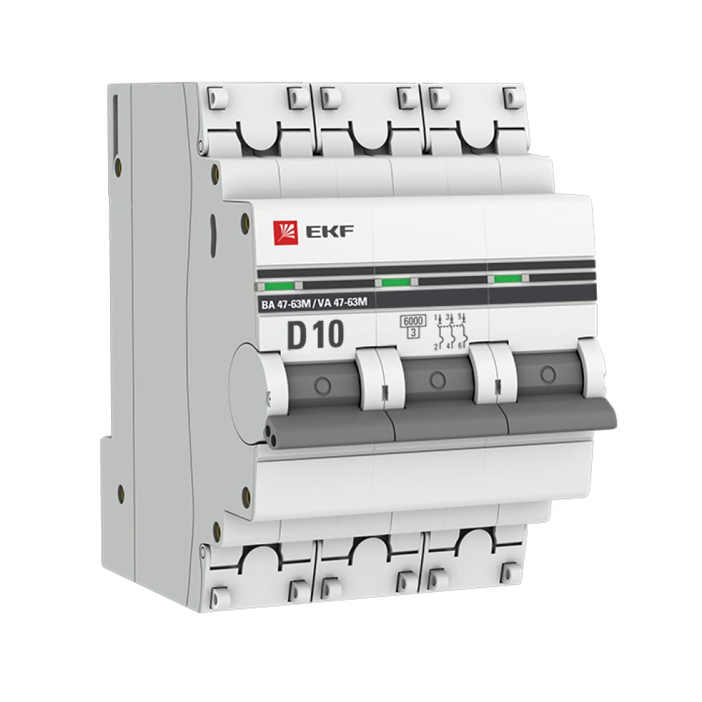 Автоматический выключатель EKF - mcb4763m-6-3-10D-pro